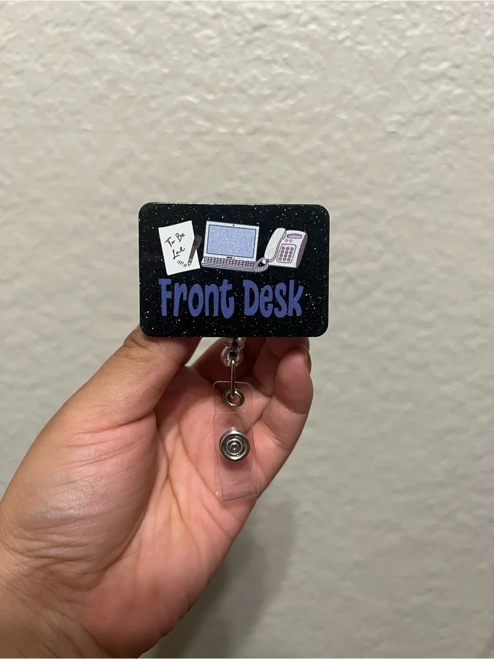 Front Desk Retractable Badge Reel -ID Holder